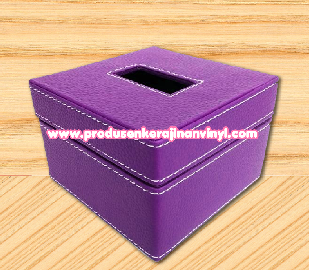 kerajinan menggunakan botol bekas kerajinan box tisu kecil warna ungu kerajinan rotan sintetis
