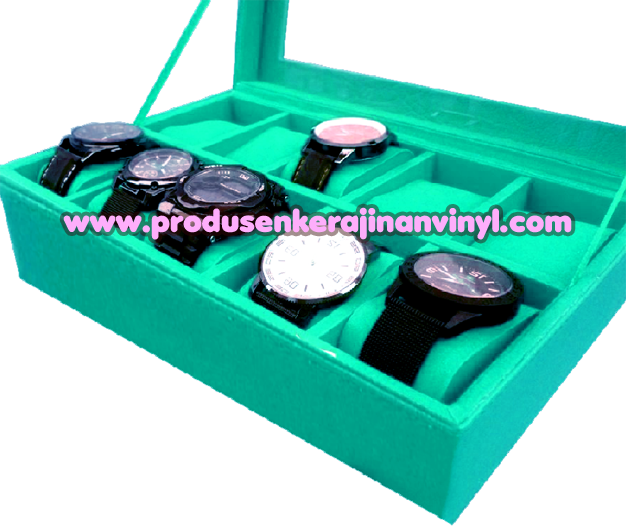 handycraft unik kerajinan box jam 10 pcs warna tosca kerajinan dari eceng gondok